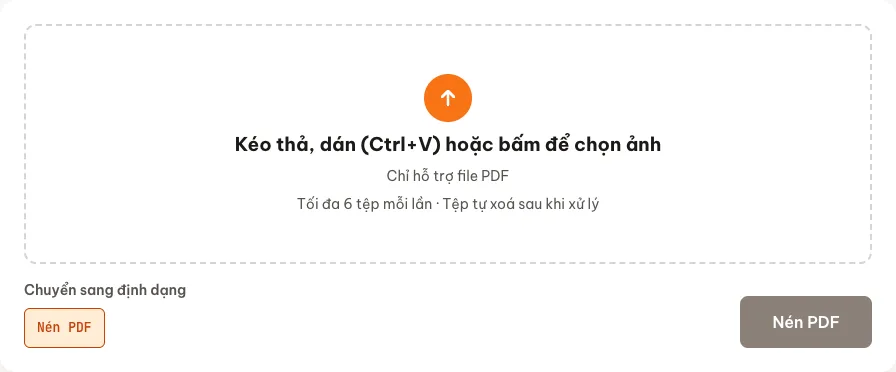 Công cụ nén PDF trên Convert.com.vn